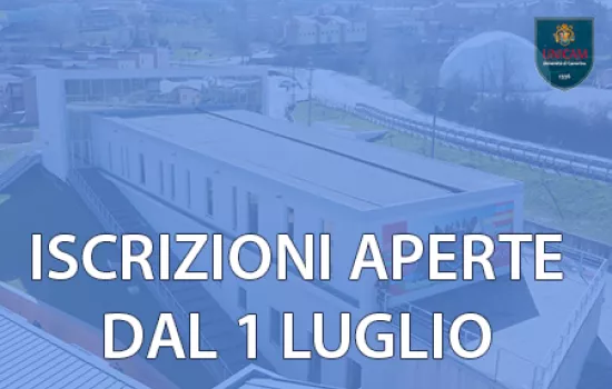 Iscrizioni aperte dal 1 luglio